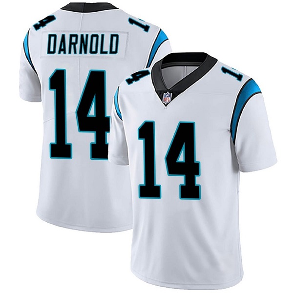 Men's Carolina Panthers #14 Sam Darnold White Vapor Untouchable Limited Stitched Jersey
